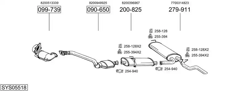 BOSAL SYS05518
