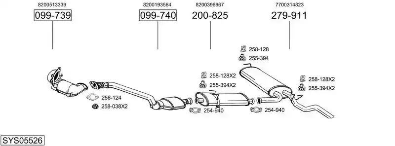 BOSAL SYS05526