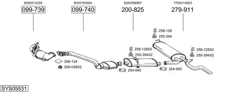 BOSAL SYS05531