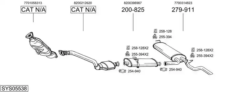BOSAL SYS05538