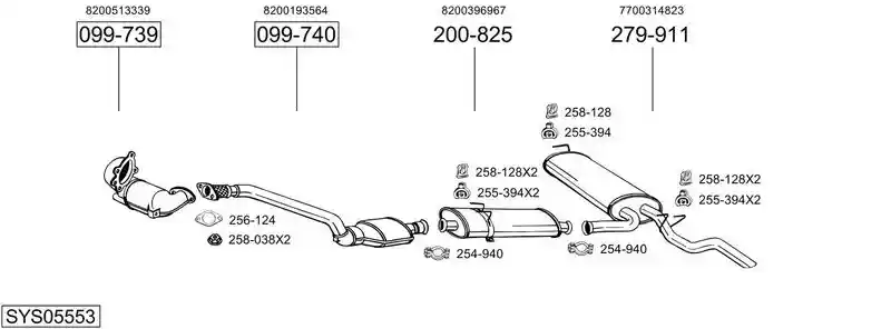 BOSAL SYS05553