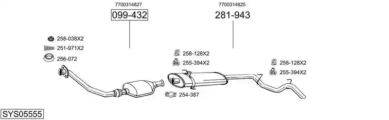 BOSAL SYS05555