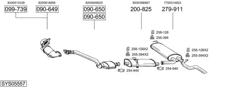BOSAL SYS05557
