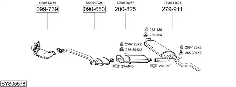 BOSAL SYS05578