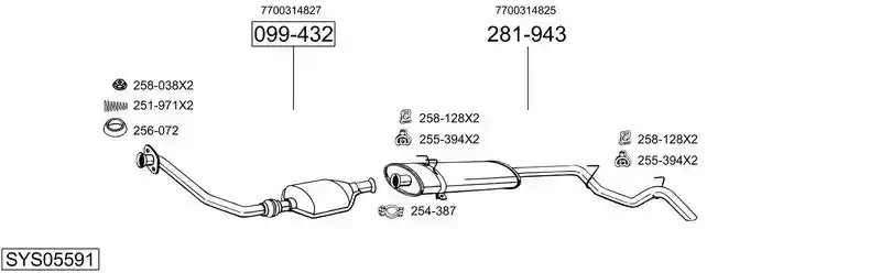 BOSAL SYS05591