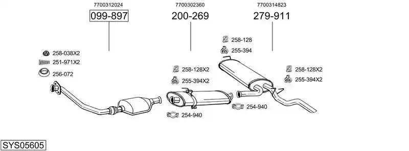 BOSAL SYS05605