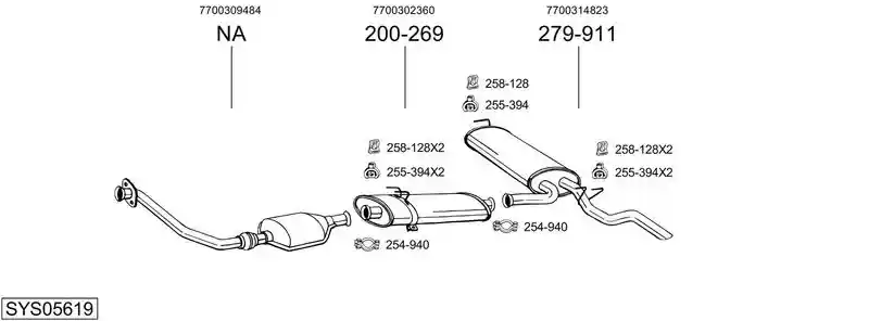 BOSAL SYS05619