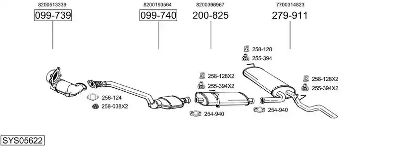 BOSAL SYS05622
