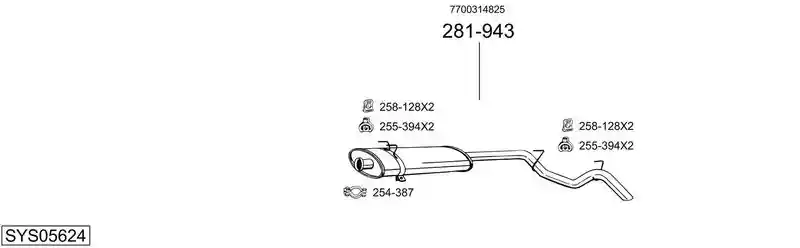BOSAL SYS05624
