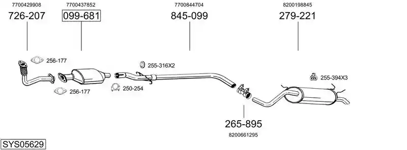 BOSAL SYS05629