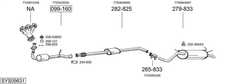 BOSAL SYS05631