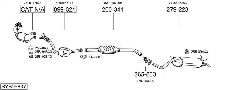 BOSAL SYS05637