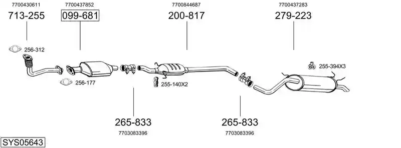 BOSAL SYS05643