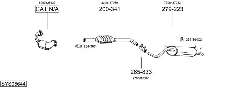 BOSAL SYS05644