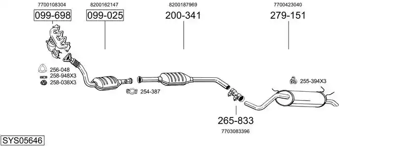 BOSAL SYS05646