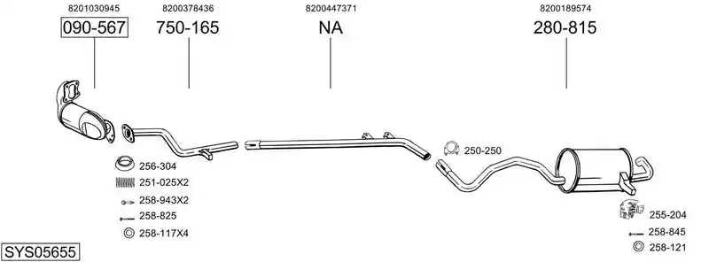 BOSAL SYS05655