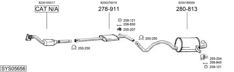 BOSAL SYS05656