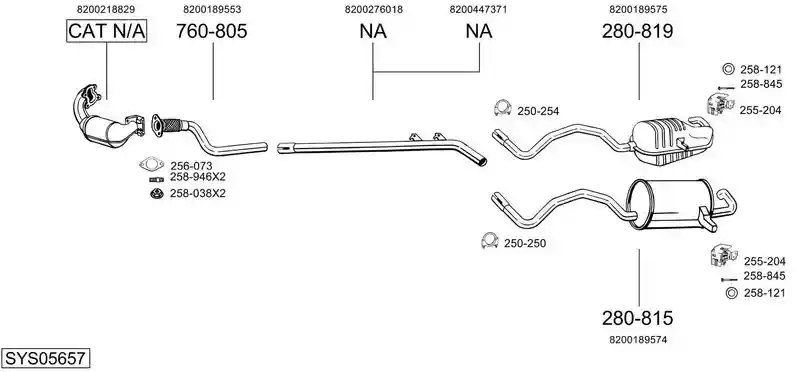 BOSAL SYS05657