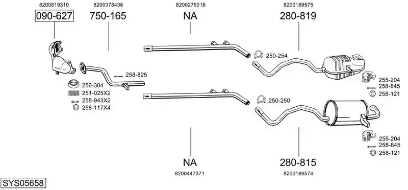 BOSAL SYS05658