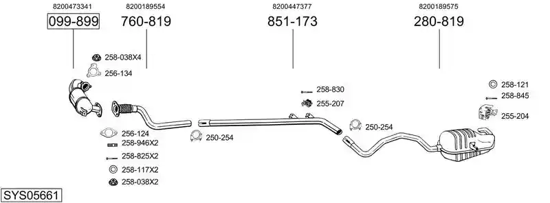 BOSAL SYS05661