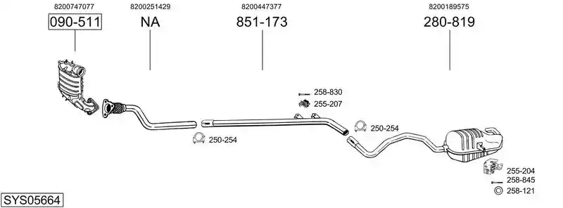 BOSAL SYS05664