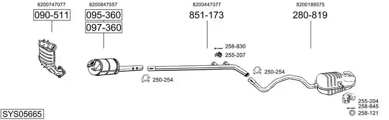 BOSAL SYS05665