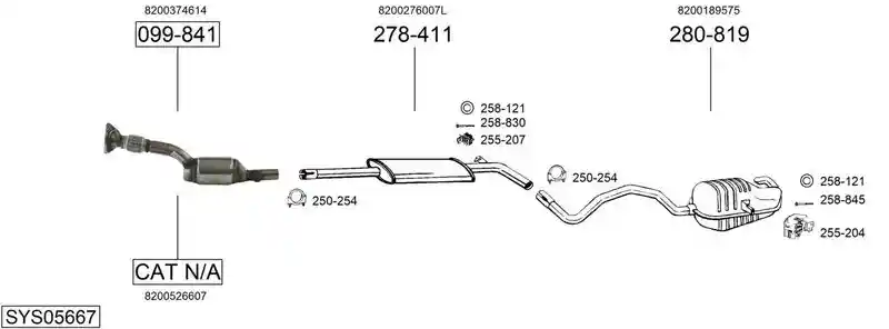 BOSAL SYS05667