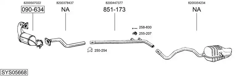 BOSAL SYS05668
