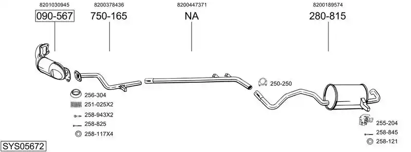 BOSAL SYS05672