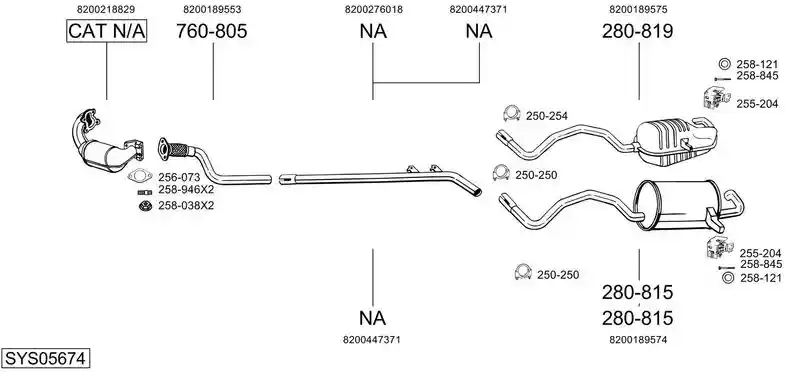 BOSAL SYS05674