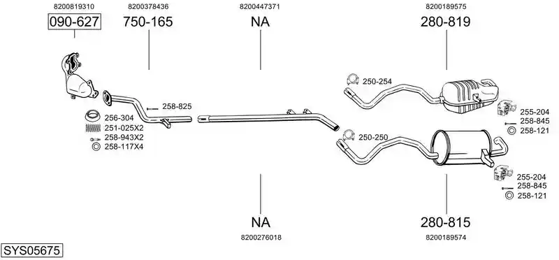 BOSAL SYS05675