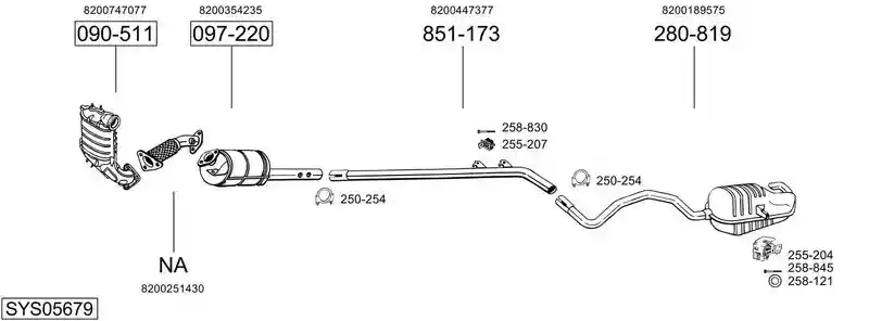 BOSAL SYS05679