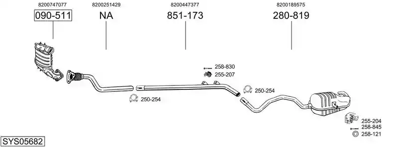 BOSAL SYS05682