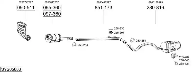 BOSAL SYS05683