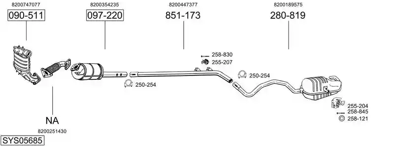 BOSAL SYS05685