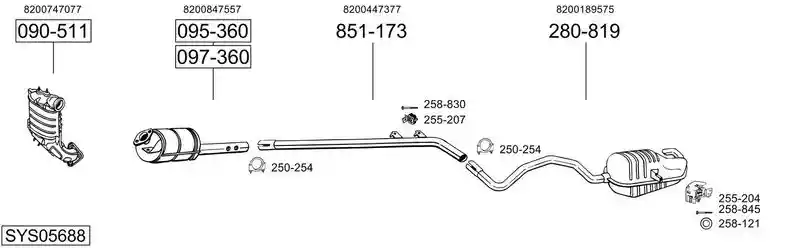 BOSAL SYS05688