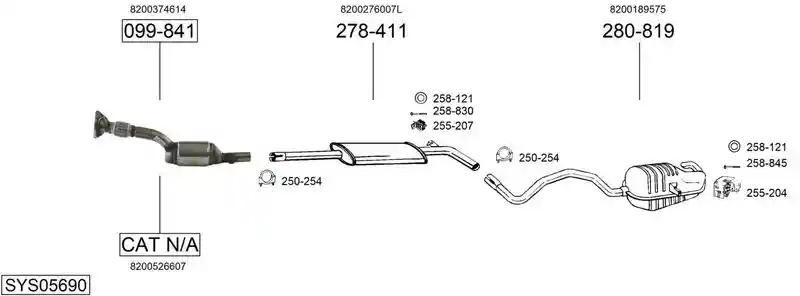 BOSAL SYS05690