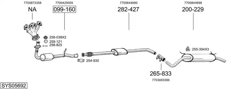 BOSAL SYS05692