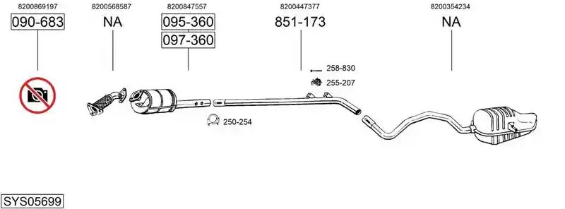 BOSAL SYS05699