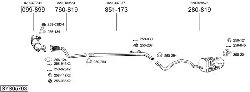 BOSAL SYS05703