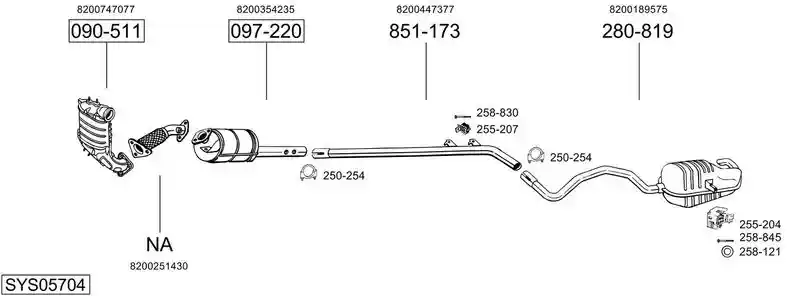 BOSAL SYS05704