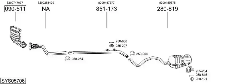 BOSAL SYS05706