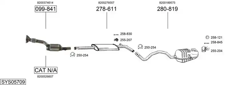 BOSAL SYS05709