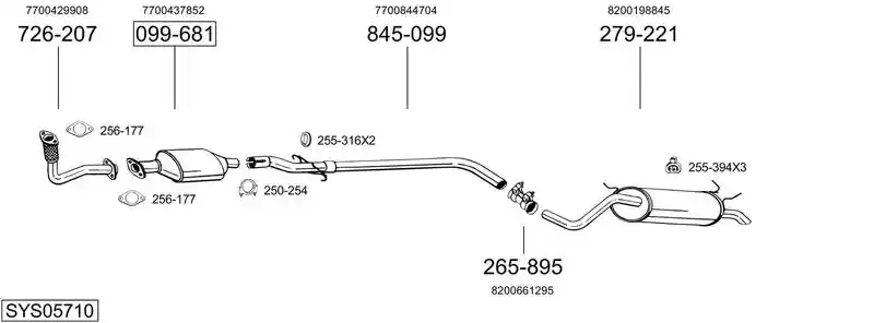 BOSAL SYS05710