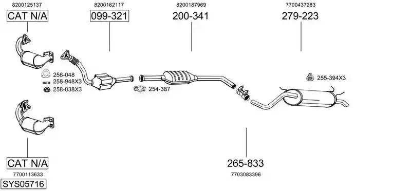 BOSAL SYS05716