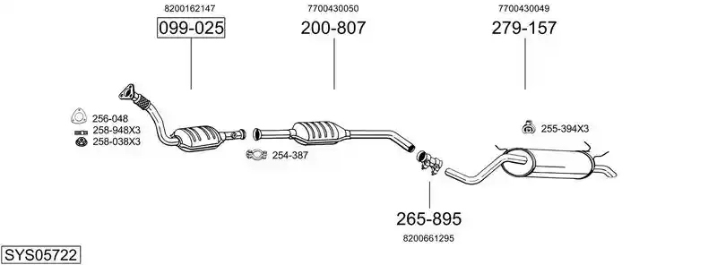 BOSAL SYS05722