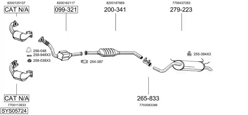 BOSAL SYS05724