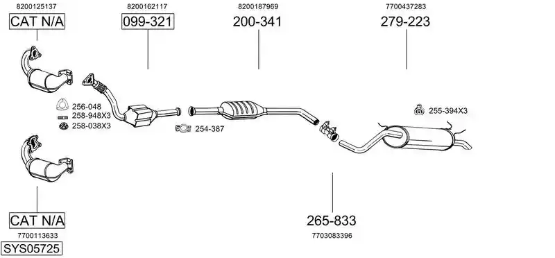 BOSAL SYS05725