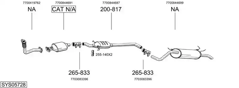 BOSAL SYS05728