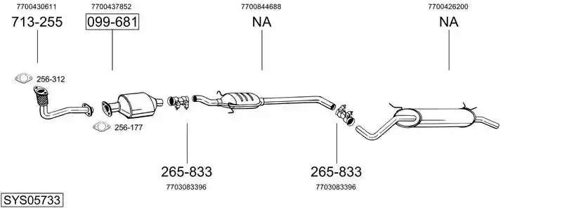 BOSAL SYS05733